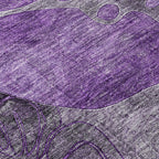 Tapis Chantille floral moderne lavable en machine pour intérieur/extérieur