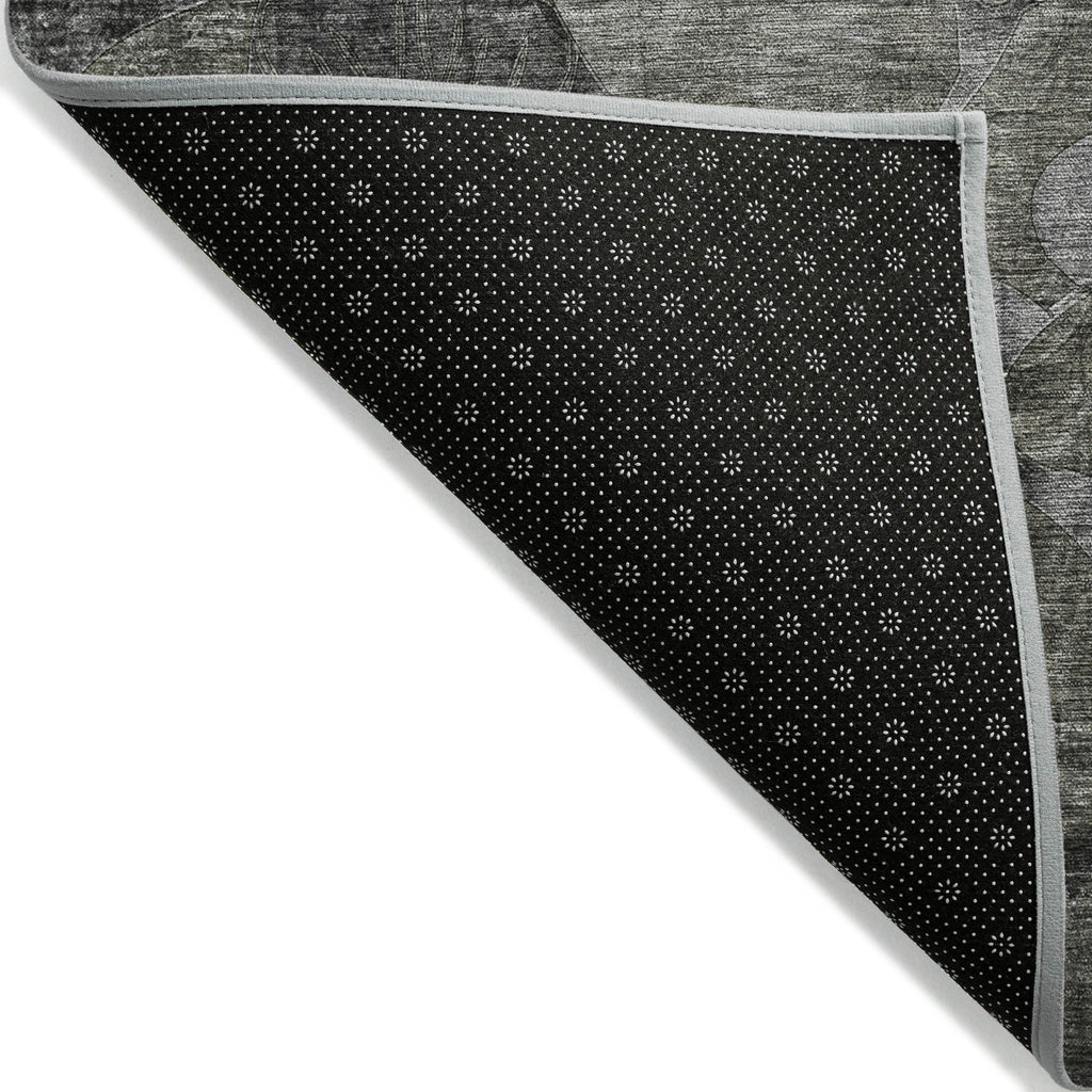 Tapis Chantille floral moderne lavable en machine pour intérieur/extérieur