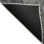 Tapis Chantille floral moderne lavable en machine pour intérieur/extérieur