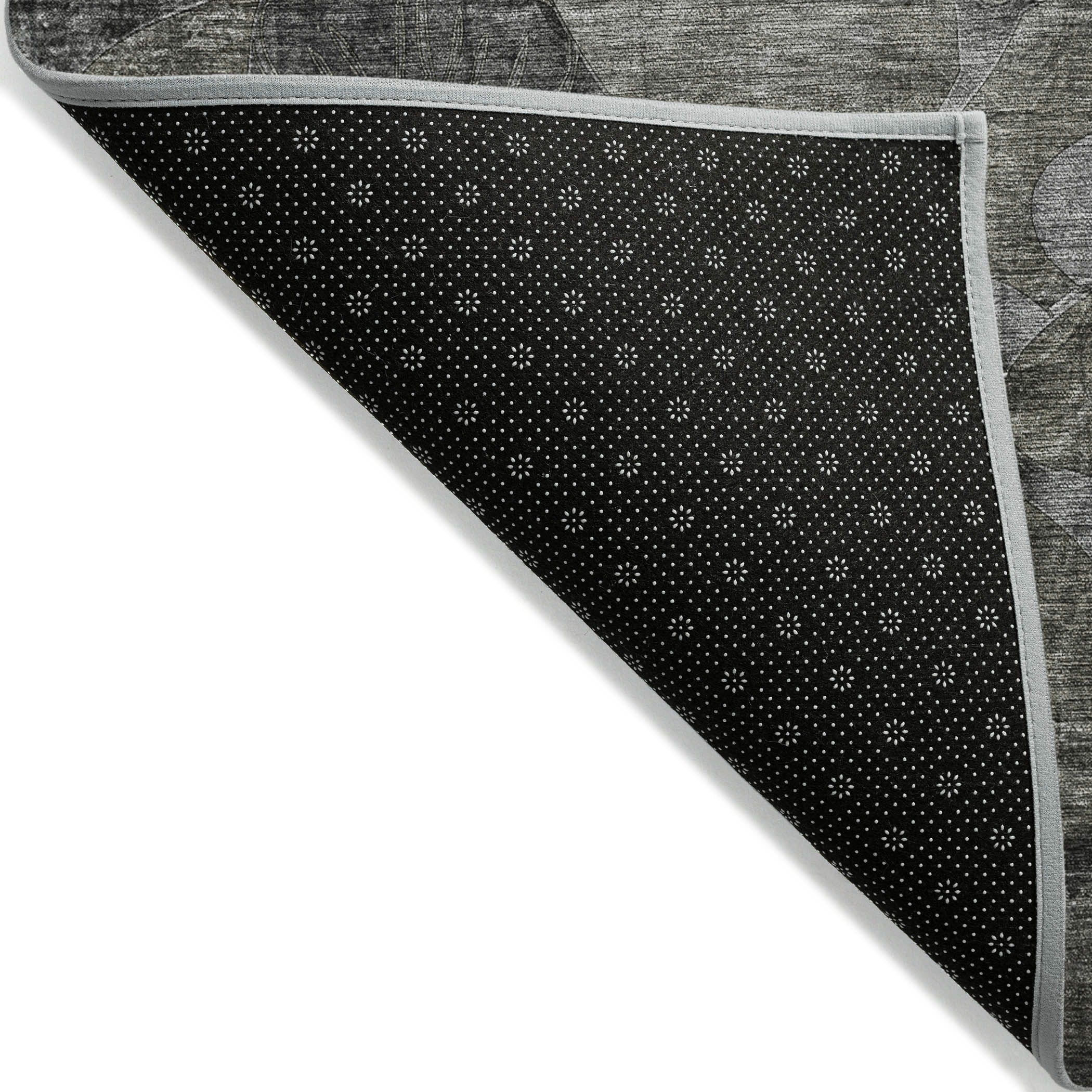 Tapis Chantille floral moderne lavable en machine pour intérieur/extérieur