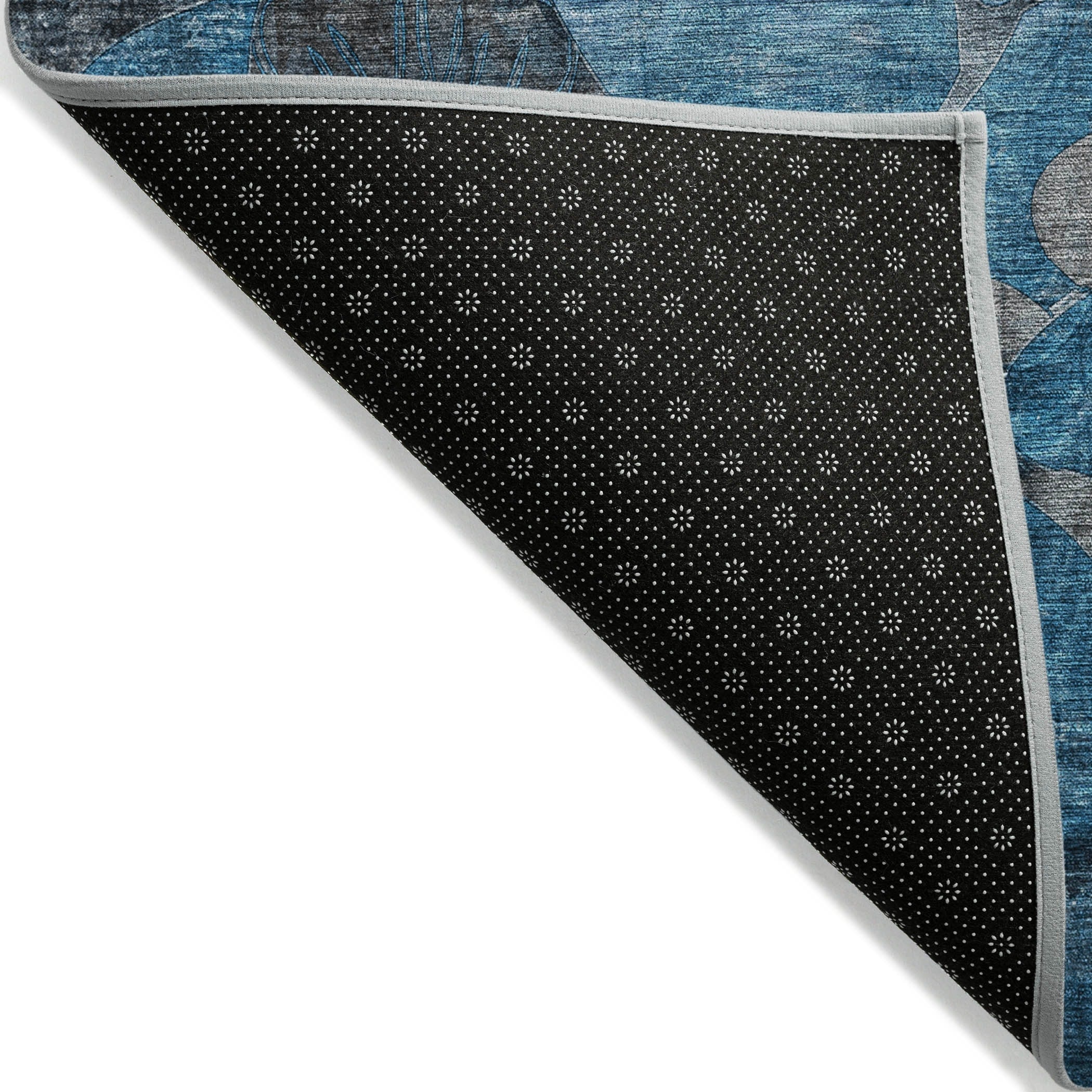 Tapis Chantille floral moderne lavable en machine pour intérieur/extérieur