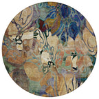 Tapis Chantille floral moderne lavable en machine pour intérieur/extérieur