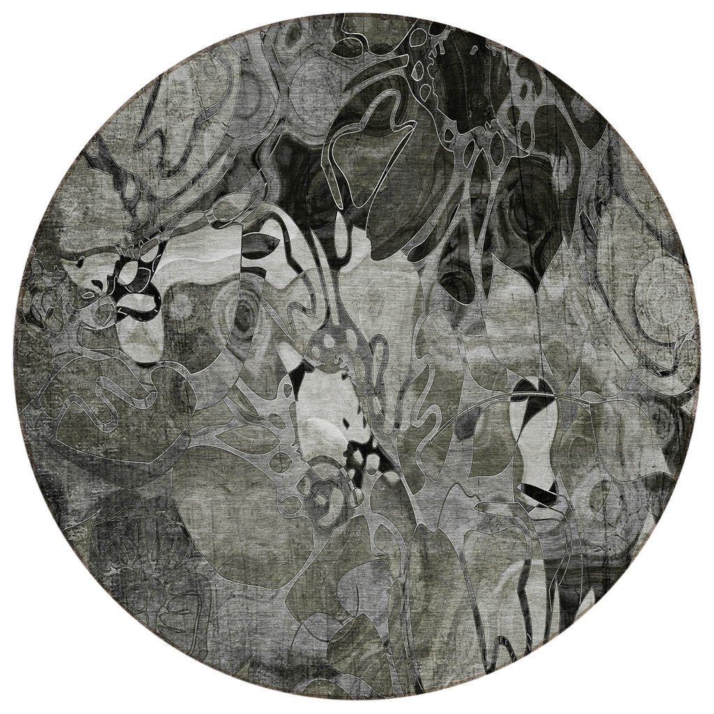 Tapis Chantille floral moderne lavable en machine pour intérieur/extérieur