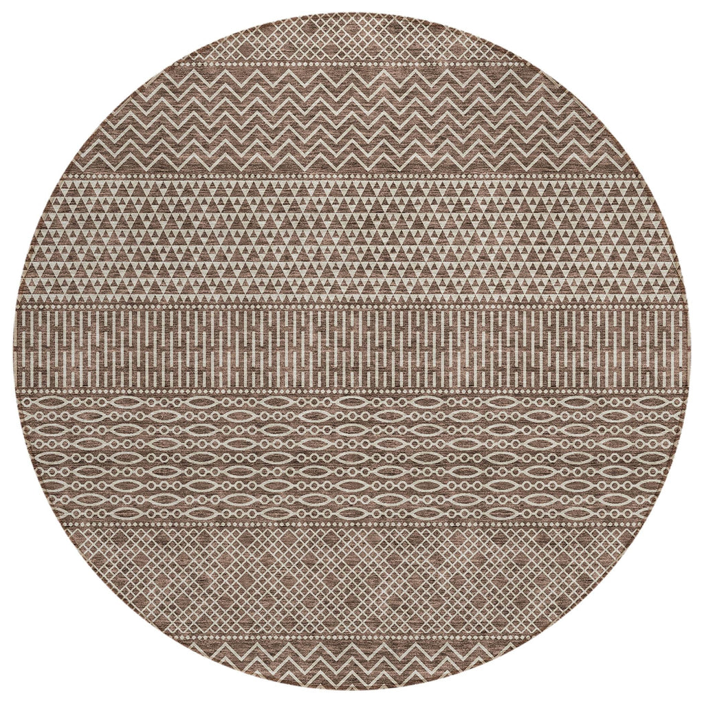 Tapis Chantille moderne à rayures, lavable en machine, pour intérieur et extérieur
