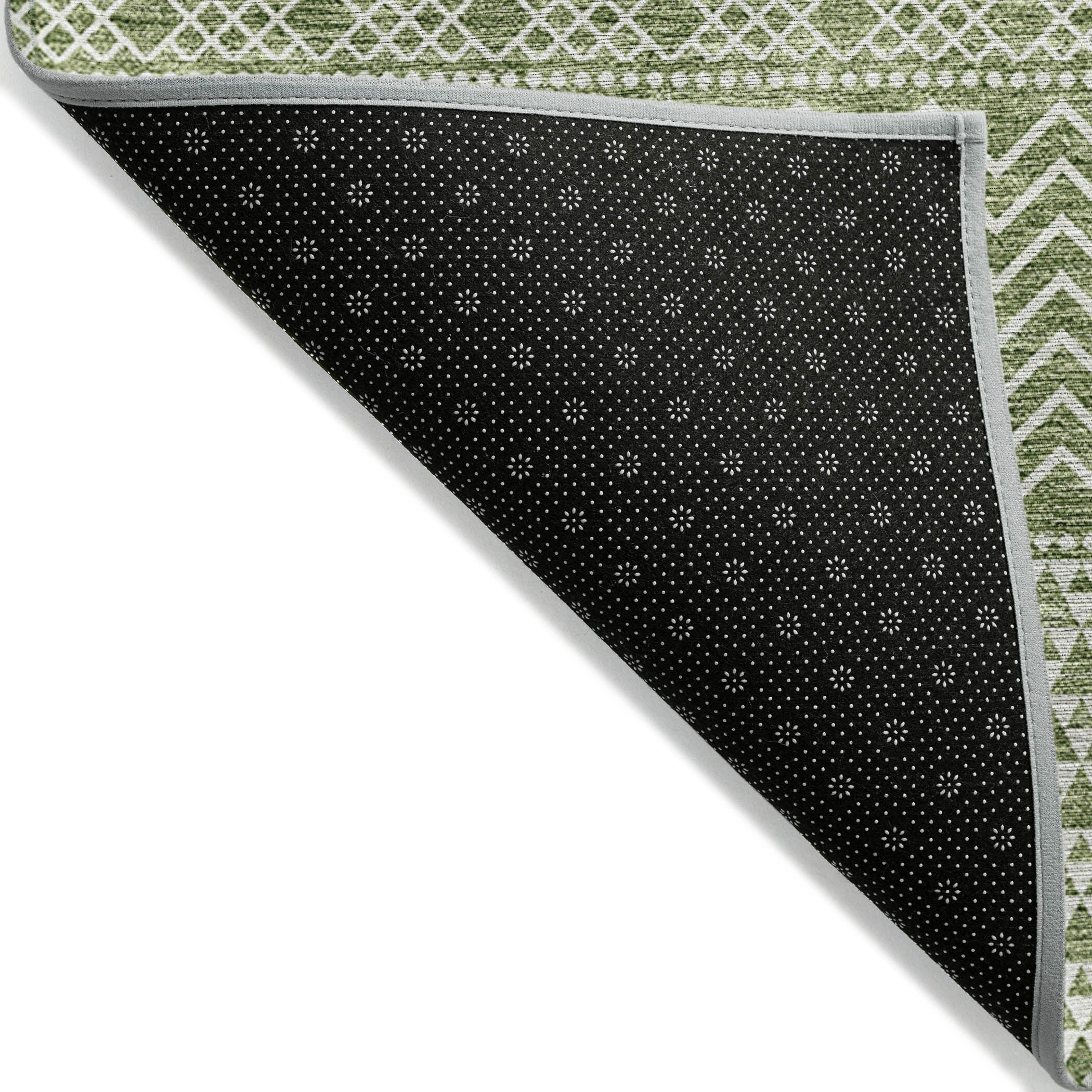 Tapis Chantille moderne à rayures, lavable en machine, pour intérieur et extérieur