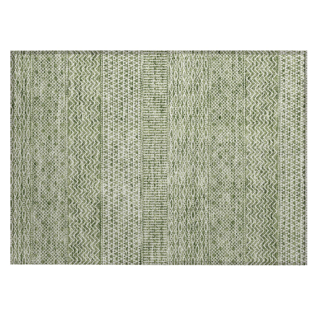 Tapis Chantille moderne à rayures, lavable en machine, pour intérieur et extérieur