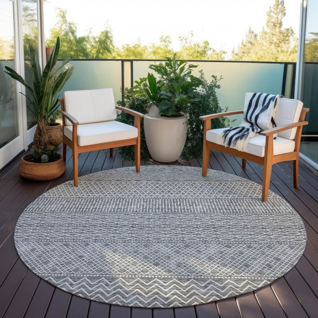 Tapis Chantille moderne à rayures, lavable en machine, pour intérieur et extérieur