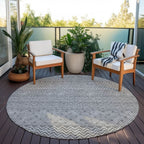 Tapis Chantille moderne à rayures, lavable en machine, pour intérieur et extérieur