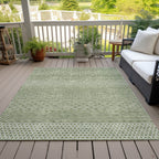 Tapis Chantille moderne à rayures, lavable en machine, pour intérieur et extérieur