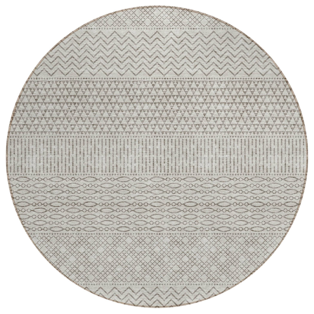 Tapis Chantille moderne à rayures, lavable en machine, pour intérieur et extérieur