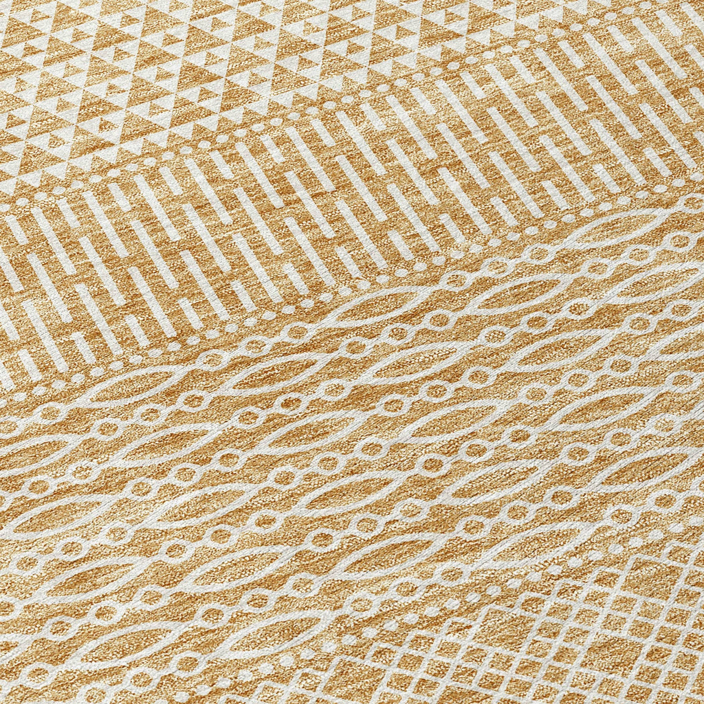 Tapis Chantille moderne à rayures, lavable en machine, pour intérieur et extérieur