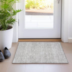 Tapis Chantille moderne à rayures, lavable en machine, pour intérieur et extérieur