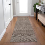 Tapis Chantille moderne à rayures, lavable en machine, pour intérieur et extérieur