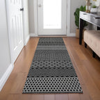 Tapis Chantille moderne à rayures, lavable en machine, pour intérieur et extérieur