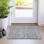 Tapis Chantille moderne à rayures, lavable en machine, pour intérieur et extérieur