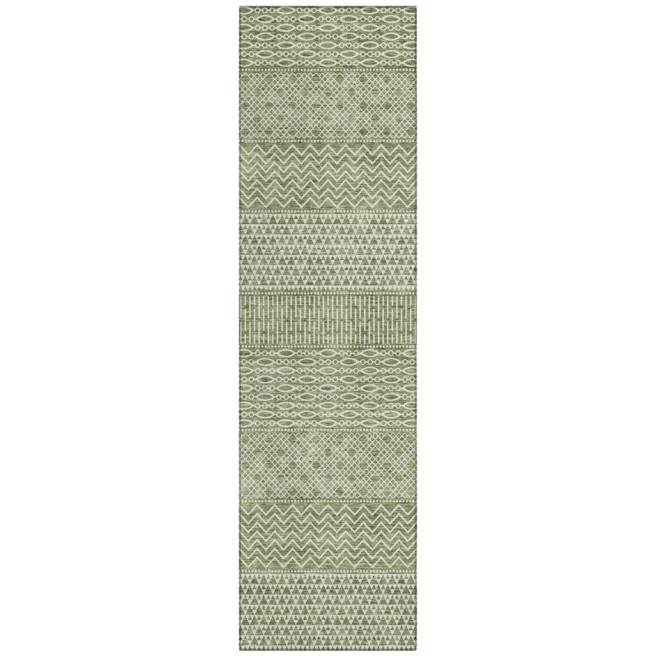 Tapis Chantille moderne à rayures, lavable en machine, pour intérieur et extérieur
