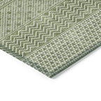Tapis Chantille moderne à rayures, lavable en machine, pour intérieur et extérieur