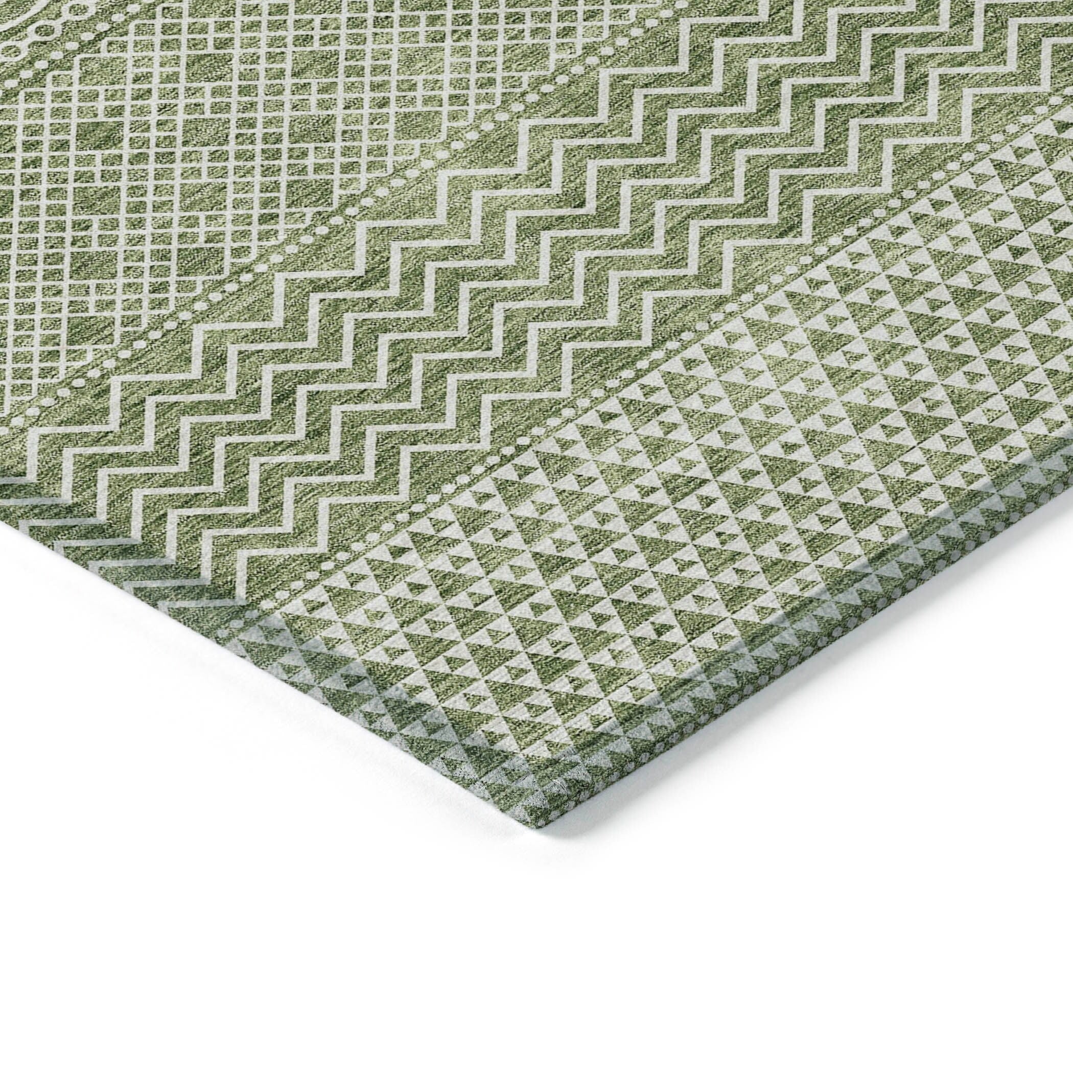 Tapis Chantille moderne à rayures, lavable en machine, pour intérieur et extérieur