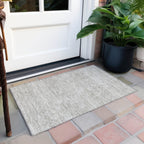 Tapis Chantille moderne à rayures, lavable en machine, pour intérieur et extérieur