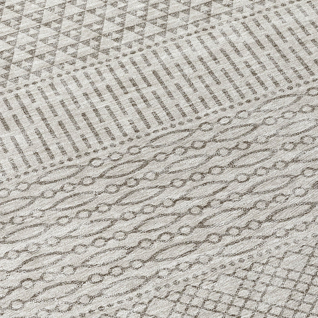 Tapis Chantille moderne à rayures, lavable en machine, pour intérieur et extérieur