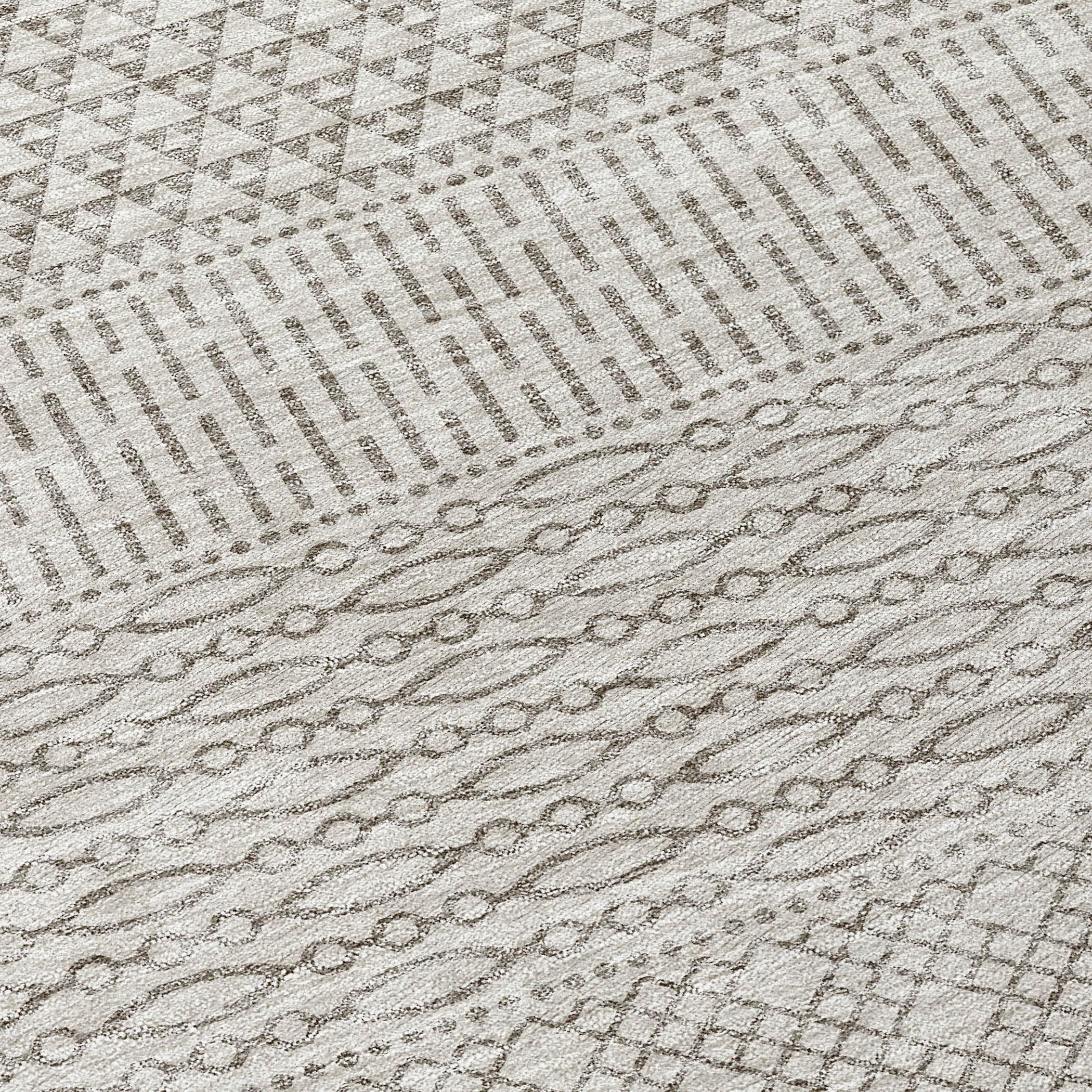 Tapis Chantille moderne à rayures, lavable en machine, pour intérieur et extérieur