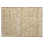 Tapis Chantille moderne à rayures, lavable en machine, pour intérieur et extérieur