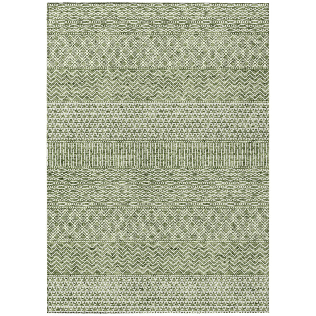 Tapis Chantille moderne à rayures, lavable en machine, pour intérieur et extérieur