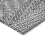 Tapis Chantille moderne à rayures, lavable en machine, pour intérieur et extérieur