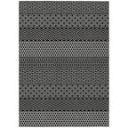 Tapis Chantille moderne à rayures, lavable en machine, pour intérieur et extérieur