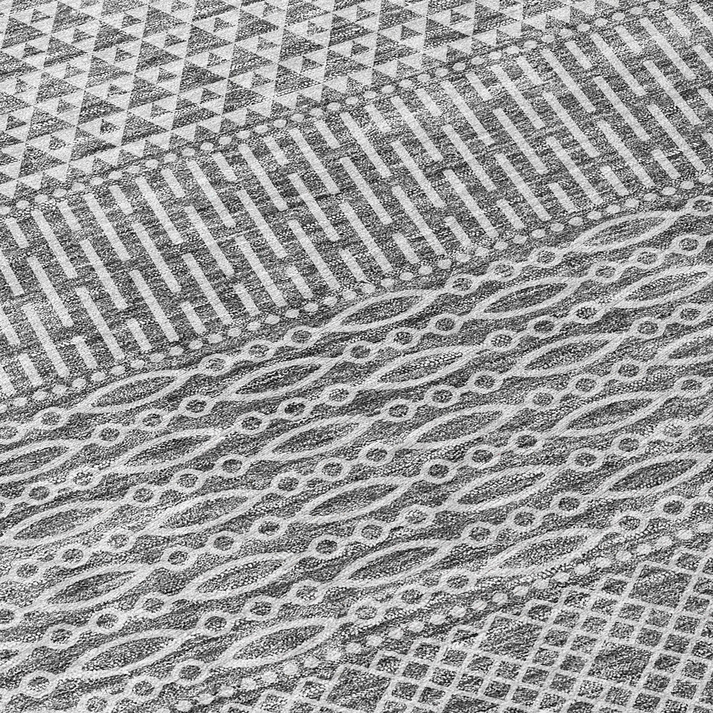 Tapis Chantille moderne à rayures, lavable en machine, pour intérieur et extérieur