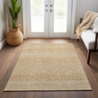 Tapis Chantille moderne à rayures, lavable en machine, pour intérieur et extérieur