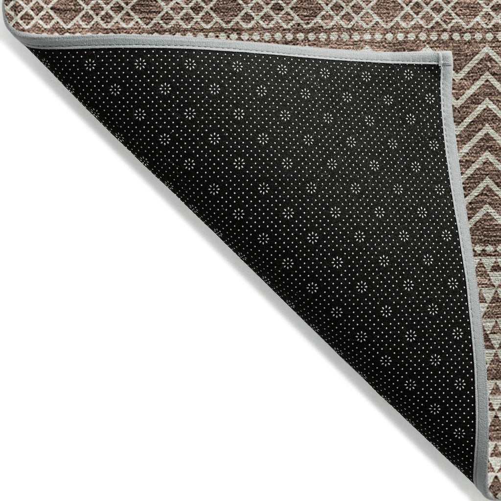 Tapis Chantille moderne à rayures, lavable en machine, pour intérieur et extérieur