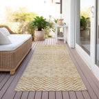 Tapis Chantille moderne à rayures, lavable en machine, pour intérieur et extérieur