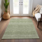 Tapis Chantille moderne à rayures, lavable en machine, pour intérieur et extérieur
