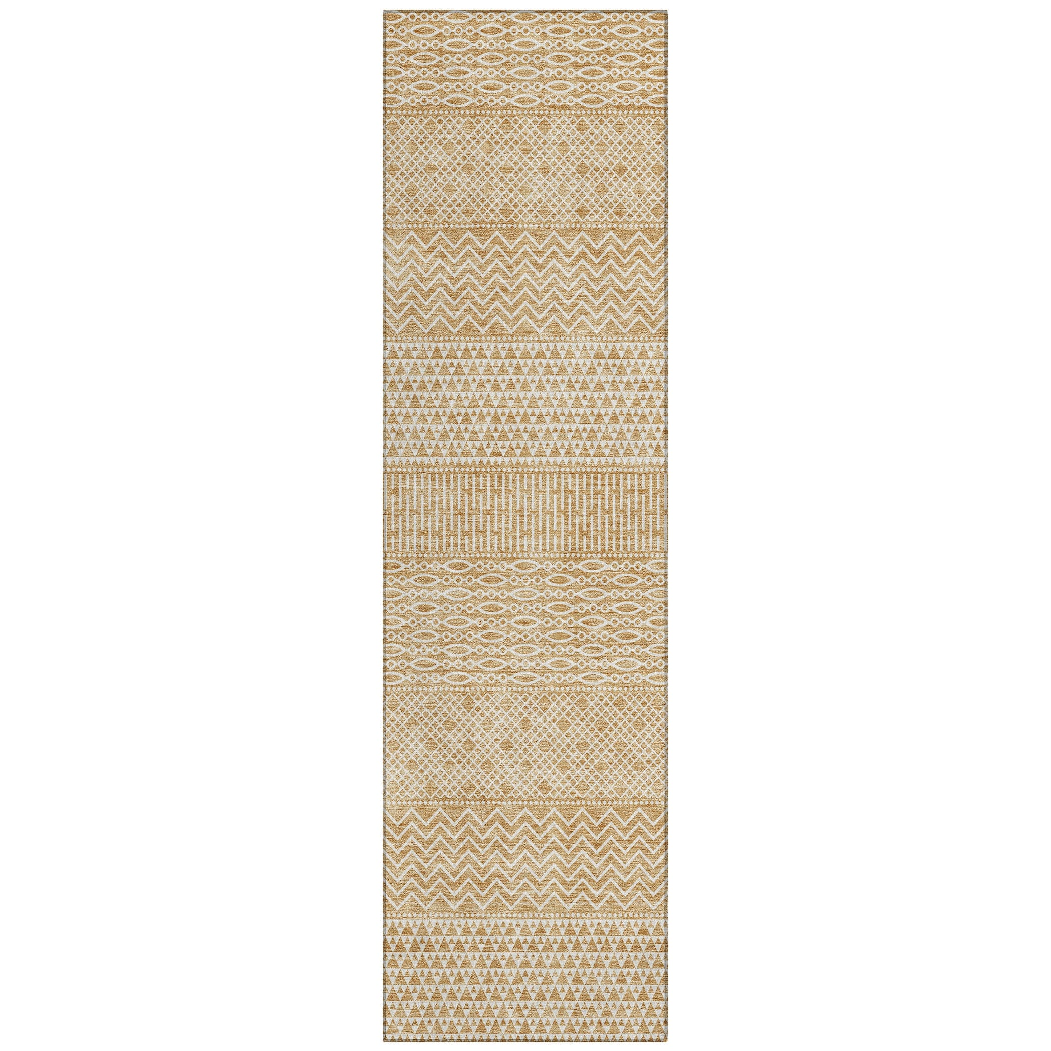 Tapis Chantille moderne à rayures, lavable en machine, pour intérieur et extérieur