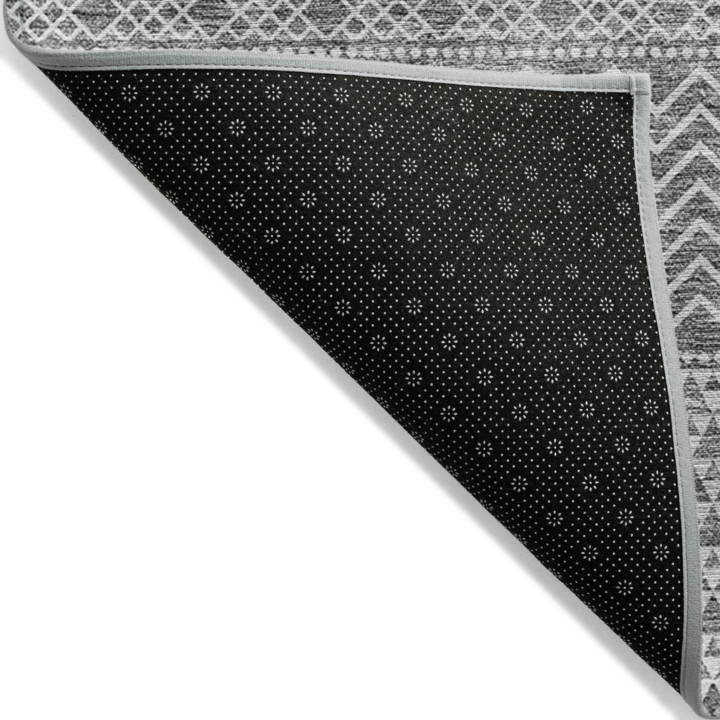 Tapis Chantille moderne à rayures, lavable en machine, pour intérieur et extérieur