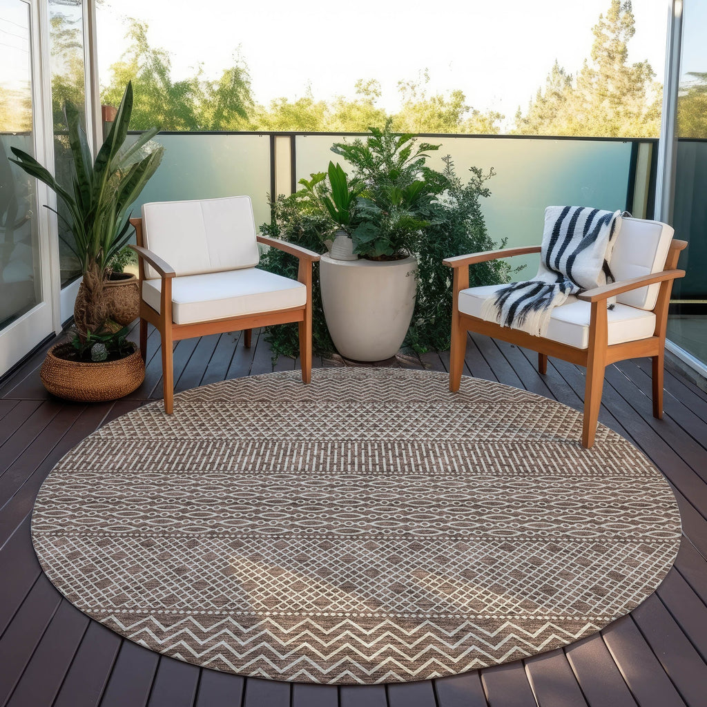 Tapis Chantille moderne à rayures, lavable en machine, pour intérieur et extérieur