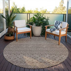 Tapis Chantille moderne à rayures, lavable en machine, pour intérieur et extérieur