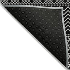 Tapis Chantille moderne à rayures, lavable en machine, pour intérieur et extérieur
