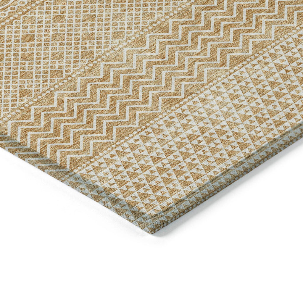 Tapis Chantille moderne à rayures, lavable en machine, pour intérieur et extérieur