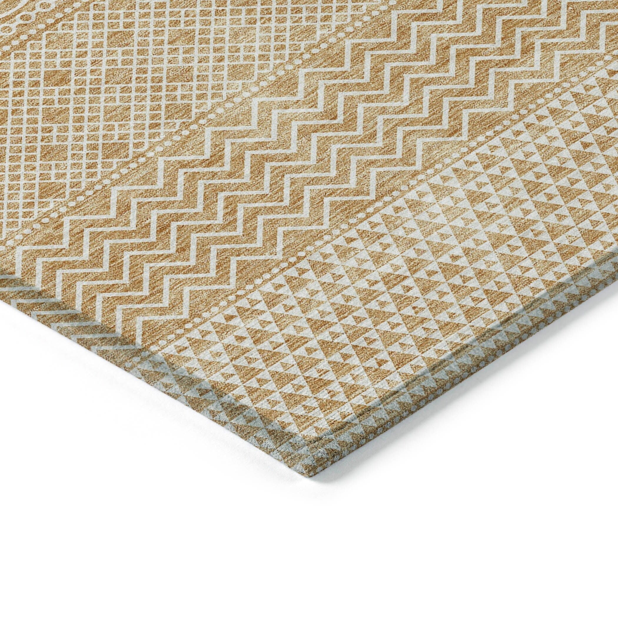 Tapis Chantille moderne à rayures, lavable en machine, pour intérieur et extérieur