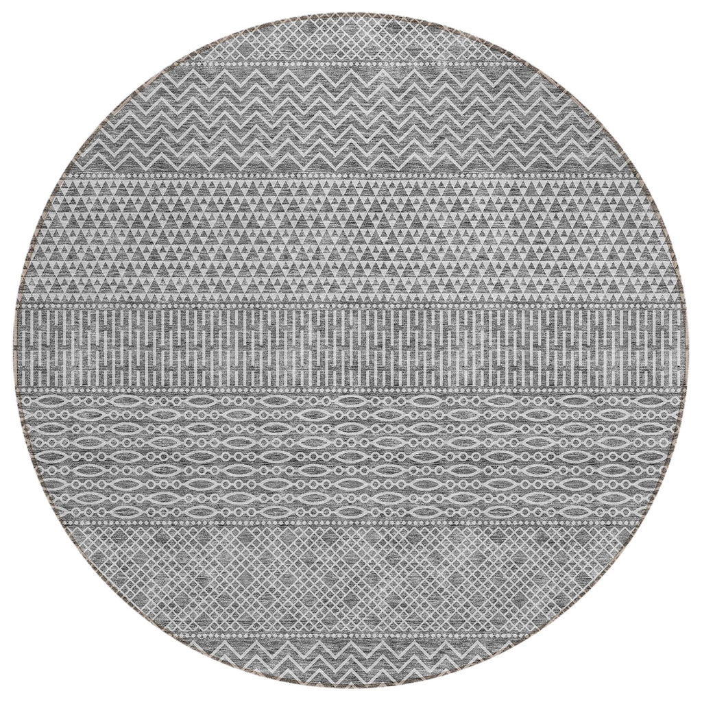 Tapis Chantille moderne à rayures, lavable en machine, pour intérieur et extérieur