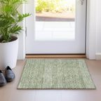 Tapis Chantille moderne à rayures, lavable en machine, pour intérieur et extérieur