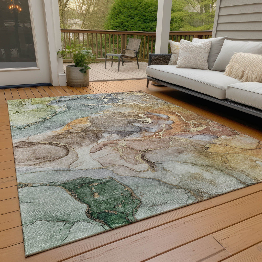 Tapis aquarelle Chantille lavable en machine pour intérieur/extérieur