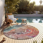 Tapis aquarelle Chantille lavable en machine pour intérieur/extérieur