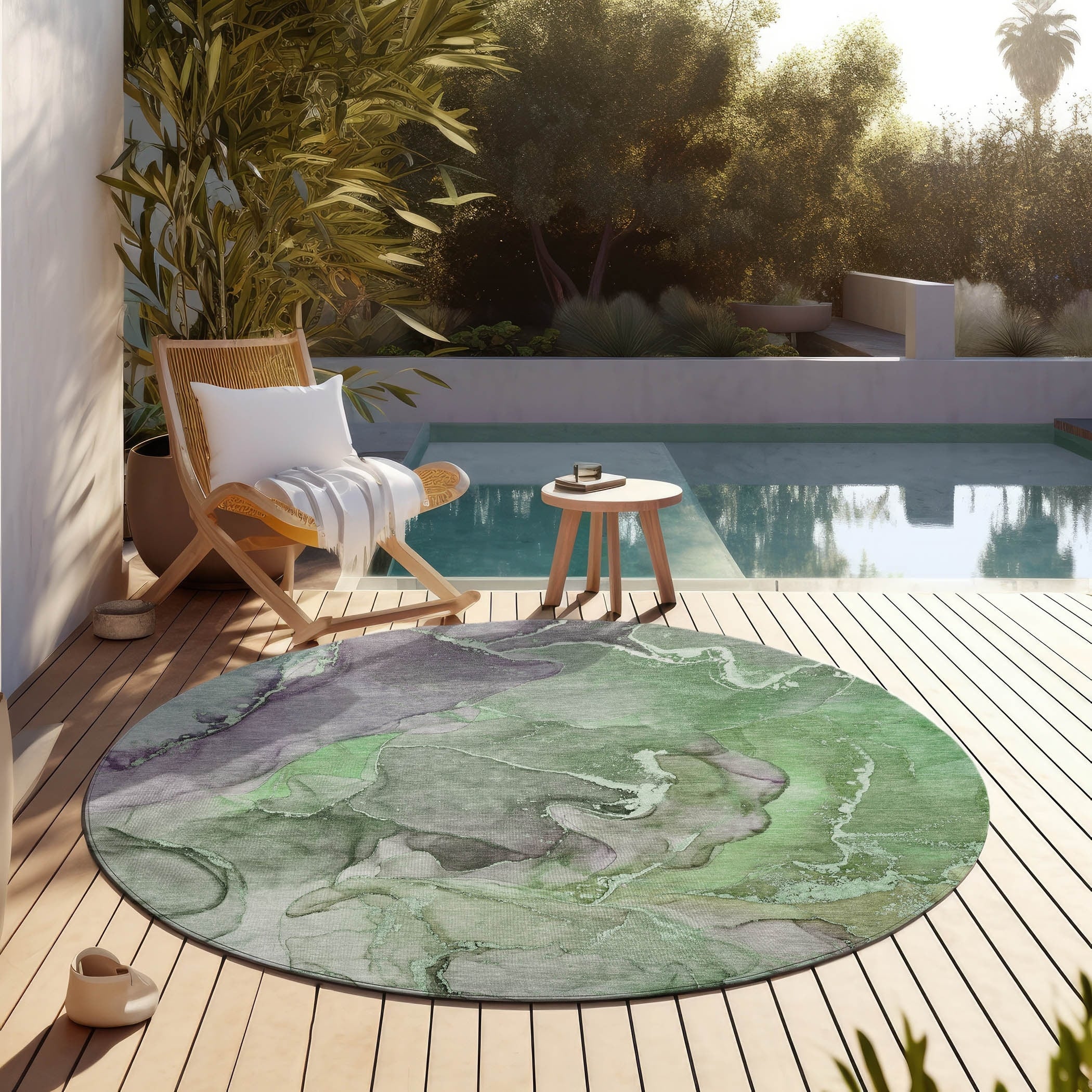 Tapis aquarelle Chantille lavable en machine pour intérieur/extérieur
