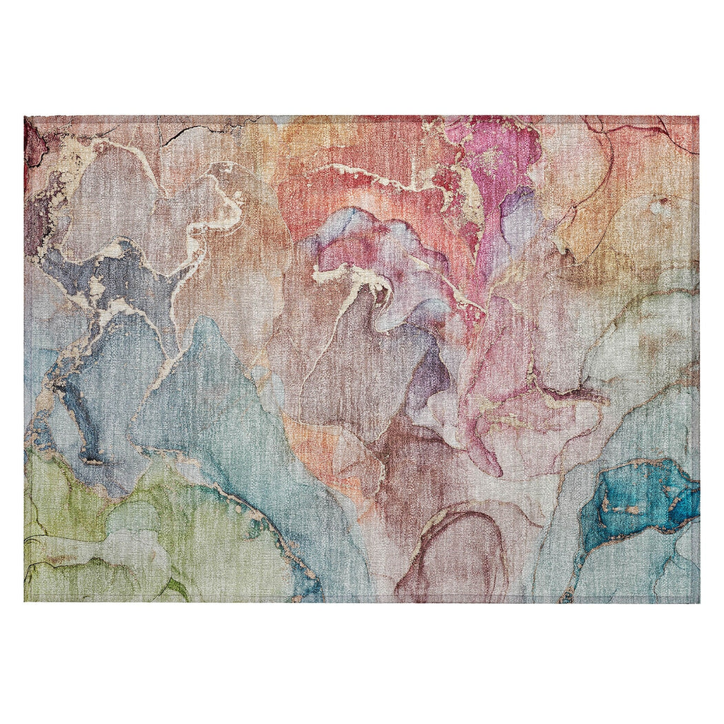 Tapis aquarelle Chantille lavable en machine pour intérieur/extérieur