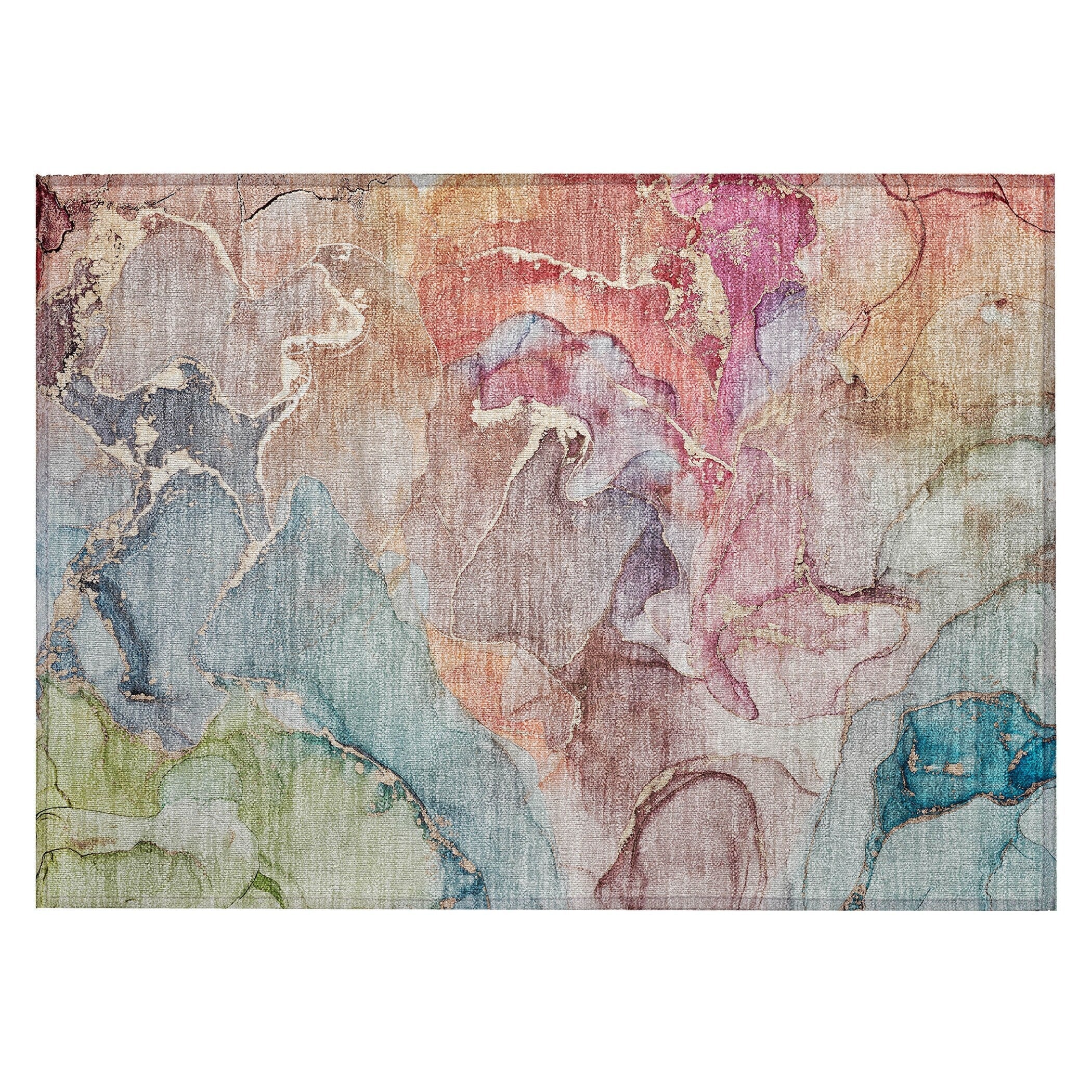 Tapis aquarelle Chantille lavable en machine pour intérieur/extérieur
