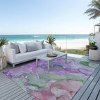 Tapis aquarelle Chantille lavable en machine pour intérieur/extérieur