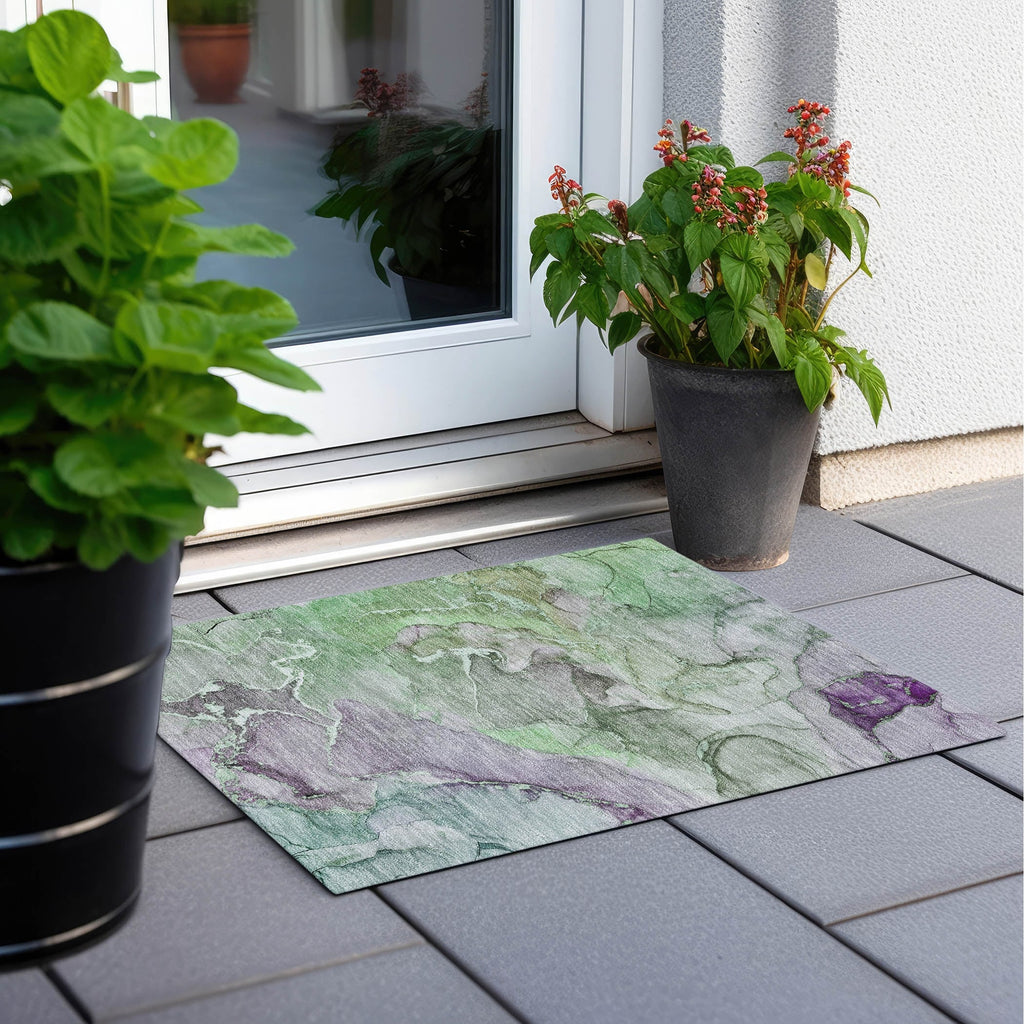 Tapis aquarelle Chantille lavable en machine pour intérieur/extérieur